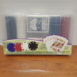 BCG Home Party Poker Set - Red, Blue, Black, White
